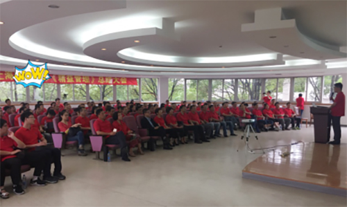 精益辦葉經理進行項目匯報